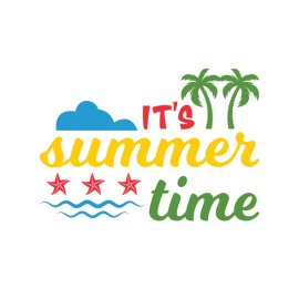 Its summer time vector artwork for posters png