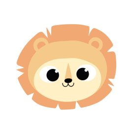 Lion head face vector face png