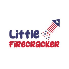Little firecracker rocket 4th July independence day png