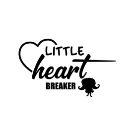 Little heart breaker valentine vector png