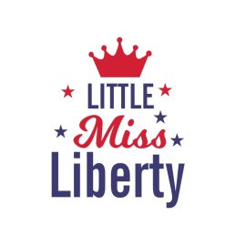 Little miss liberty crown vector png