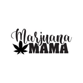 Marijuana mama vector weed typography