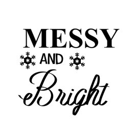 Messy and bright vector lettering for poster