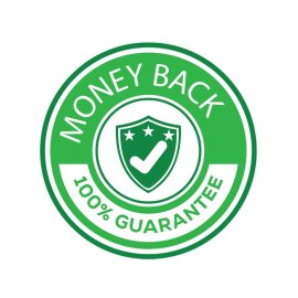 Money back guarantee vector badge png