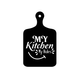 My kitchen rules png vector design for apron and kitchen stuff
