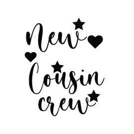 New cousin crew vector lettering svg