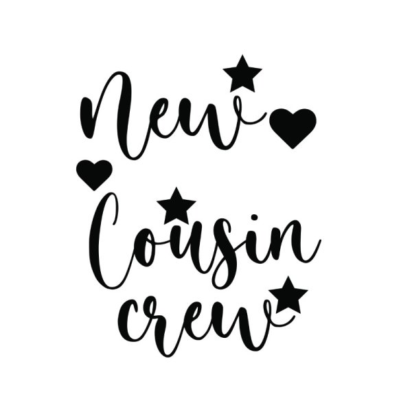 New cousin crew vector lettering svg - freepng