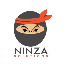 Ninja vector cartoon illustration head logo template png vector