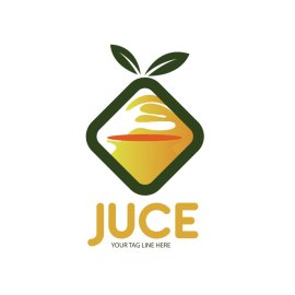 Orange juice abstract logo design