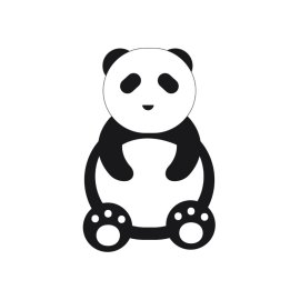 Panda animal vector cartoon