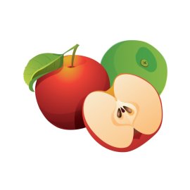3D Apple vector png