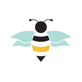 Abstract bee png bee silhouette vector yellow black png