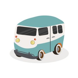 Cartoon Bus png, Cartoon Bus vector png illustration