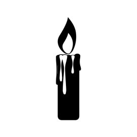 Candle png black silhouette vector design