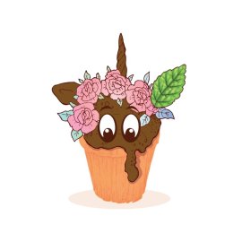 Cartoon flower pot vector png illustration