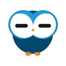 Cute cartoon owl png flat and simple character vector