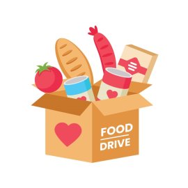 Food drive vector png
