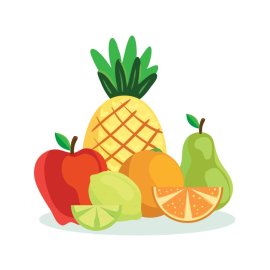 Fruits vector cartoon png