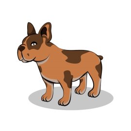 Pitbull brown cartoon dog png