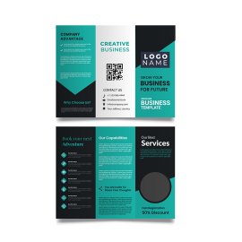 Professional luxury design trifold brochure