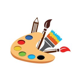 Vector painting color set png