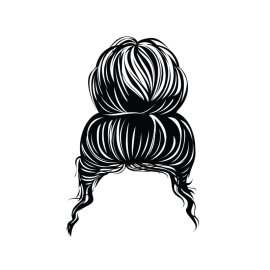 mom life png messy bun vector mom hairstyle png