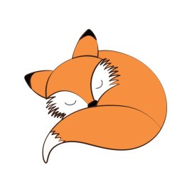 Cartoon fox png animal fox vector