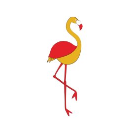 Crane png vector colorful crane bird