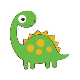 Cute dinosaur png vector cartoon dinosaur