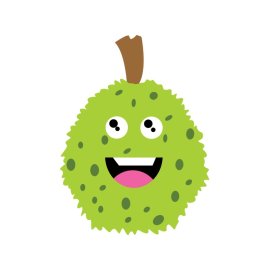 Funny breadfruit png free simple cartoon