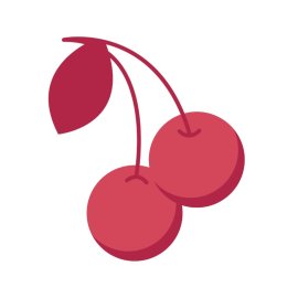 Red cherry png fruit vector