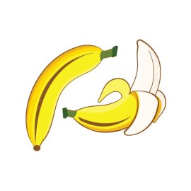Two free png banana
