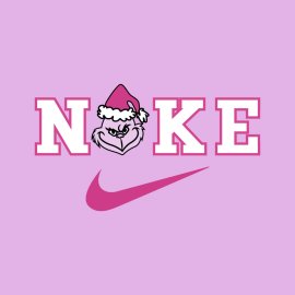 Christmas Grinch Funny Nike Logo pink color SVG, Christmas Grinch Funny SVG, Christmas Grinch PNG, Christmas Grinch EPS   