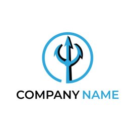 Business logo template blue color vector design