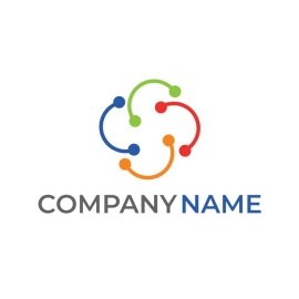 Community symbol png colorful vector design template