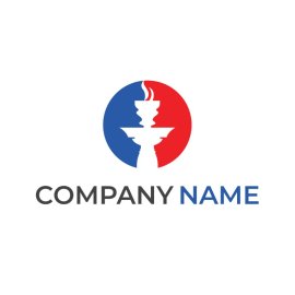 Light torch png red blue light torch silhouette vector