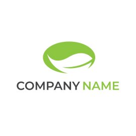 Organic icon green color leaf vector