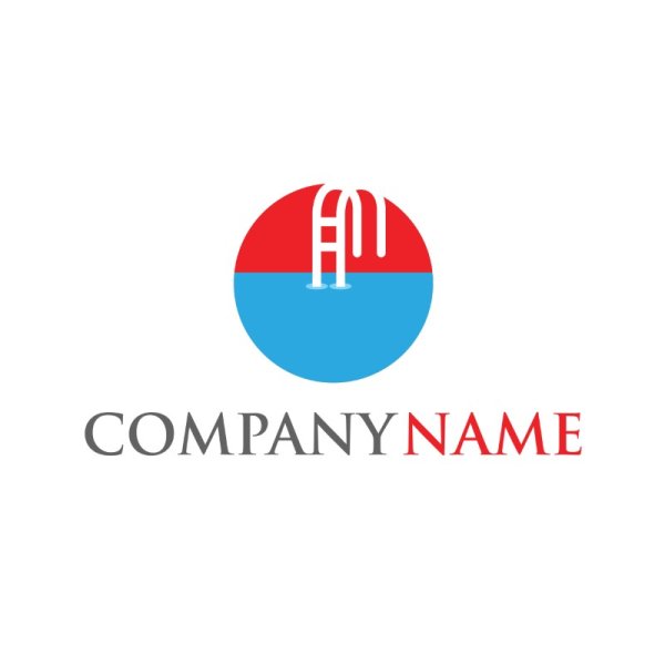 Kindergarten playroom logo design red blue vector - freepng