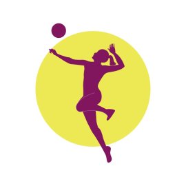 Volleyball pngs women sports graphic women girl playing volleyball vector