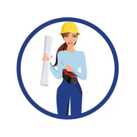 Lady Engineer PNG Beautiful Woman Wearing Helmet Vector