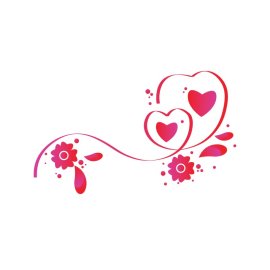 Valentine Day PNG Hearts Vector Digital Download 14 February