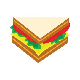 Sandwich PNG Breakfast Snacks Fast Food Sticker Vector