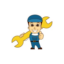 Handyman PNG Repairs Handyman Cartoon Illustration Macsot Vector