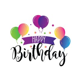 Happy Birthday PNG Vector Balloon Birthday Celebration