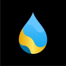 Waterdrop PNG Blue Abstract Raindrop PNG