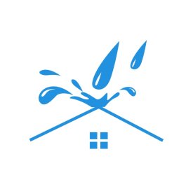 Waterproof Roof PNG Blue Color Waterdrops Vector