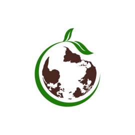Eco Earth PNG Globe Vector Icon With Leaves