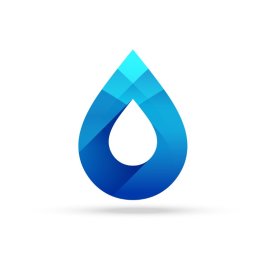 3d Waterdrop PNG Blue Color Drop Vector Icon