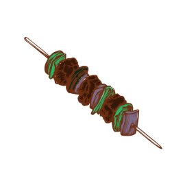 Kebab Skewers PNG Turkish Meat Kabab Vector