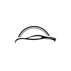 Vector Car Line Art Icon Black Abstract Icon Vector